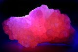 Superb Manganoan Calcite Crystal Cluster - Highly Fluorescent! #347656-1